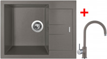 Sinks AMANDA 650 Truffle + Vitalia GR 